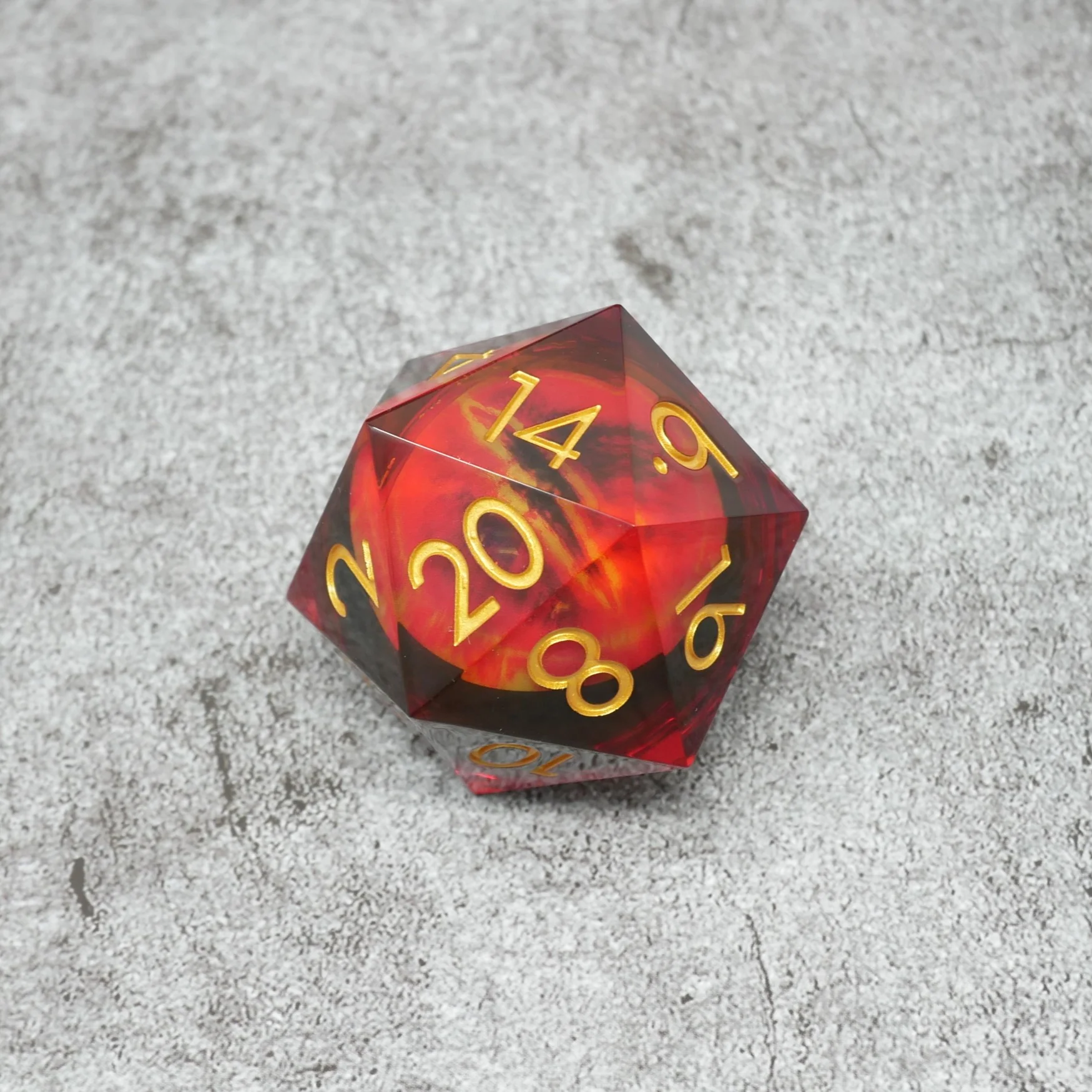 Sauron's Eye | Giant D20 Moving Eye DnD Dice | Acrylic RPG Gaming Dice - Image 6