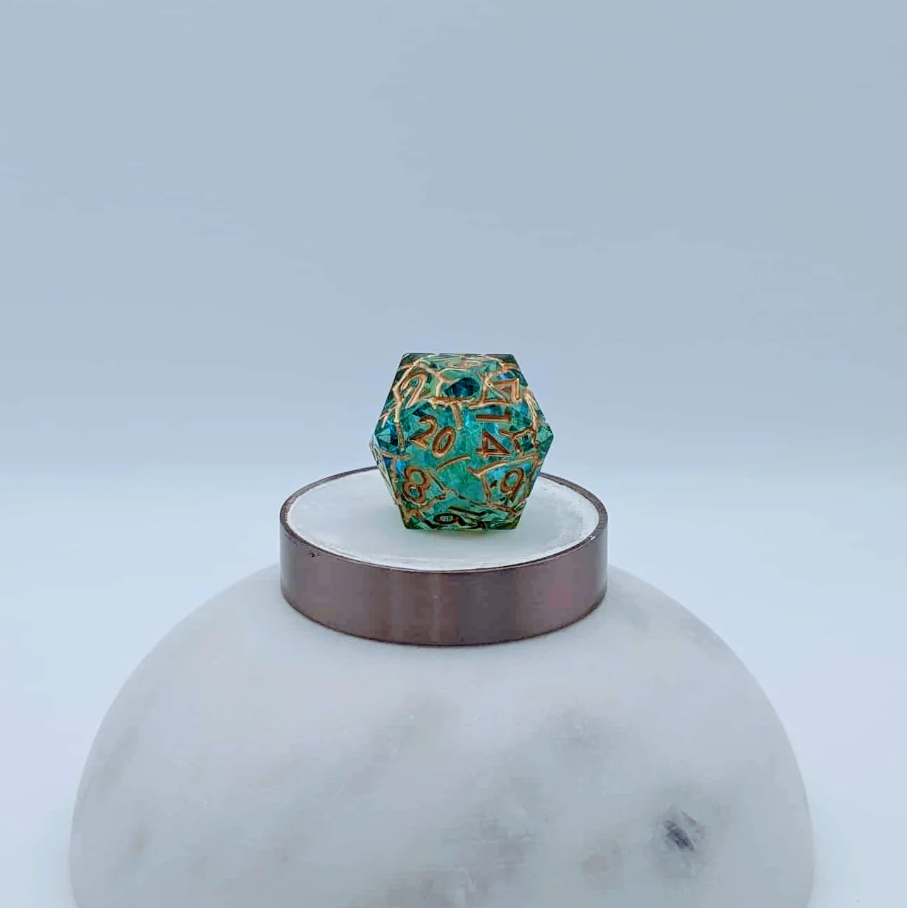 Shattered Seas- 7 Piece DnD Dice Set | Acrylic RPG Gaming Dice - Image 5