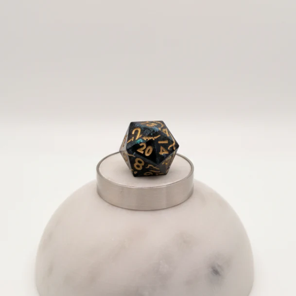 Shattered Storm - 7 Piece DnD Dice Set | Acrylic RPG Gaming Dice - Image 5