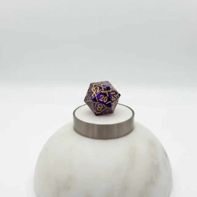 Shattered Tempest- 7 Piece DnD Dice Set | Acrylic RPG Gaming Dice - Image 4