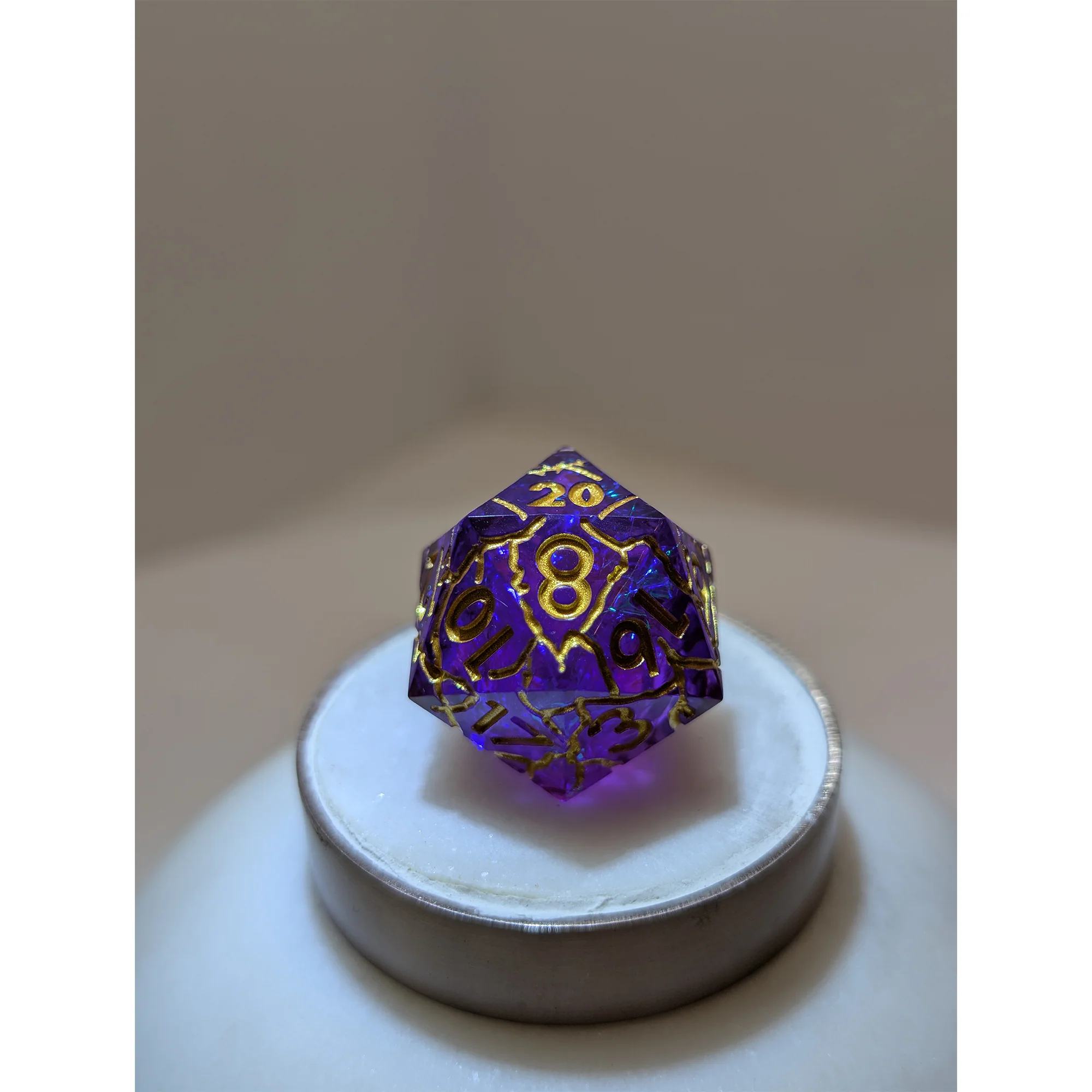 Shattered Tempest- 7 Piece DnD Dice Set | Acrylic RPG Gaming Dice - Image 6