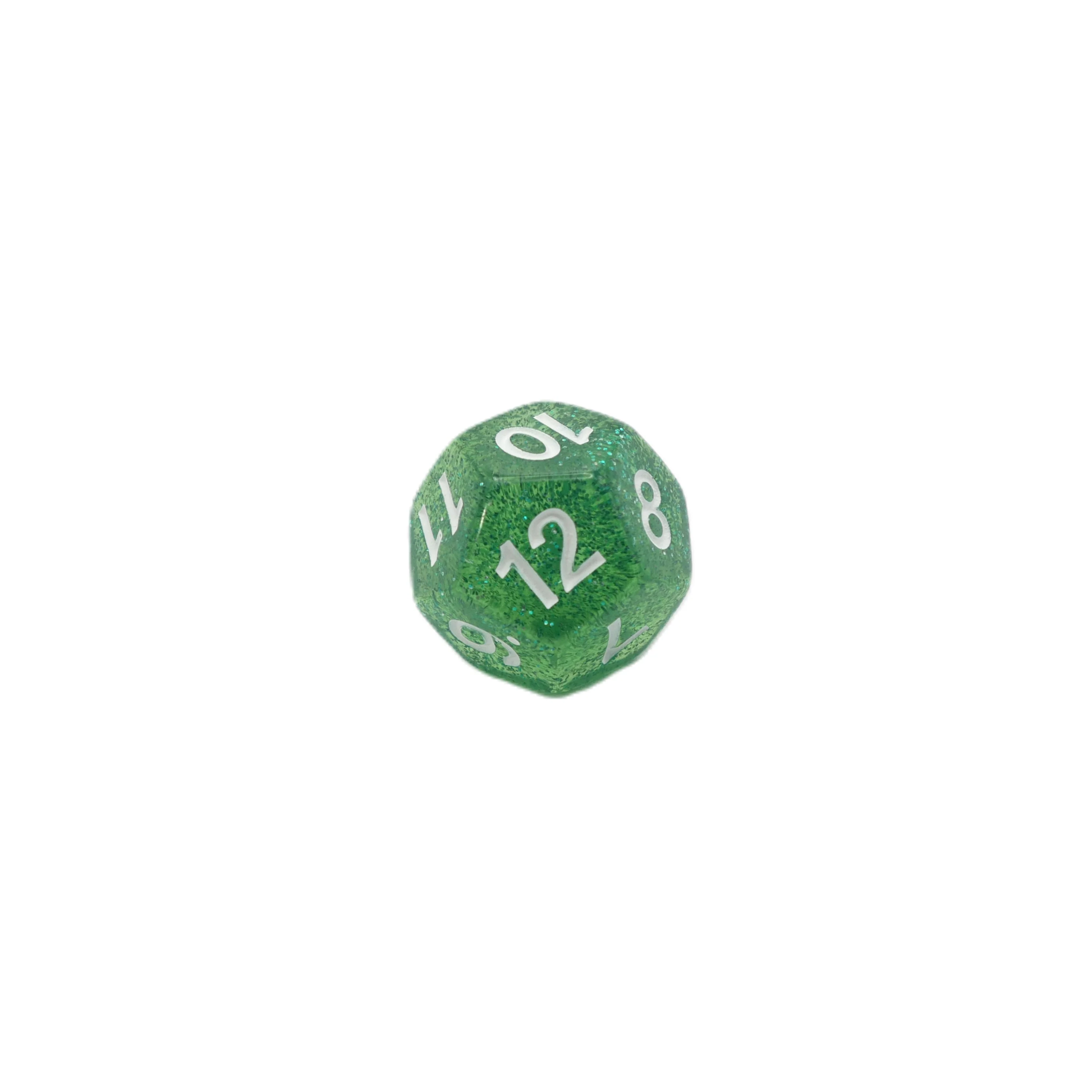 Spearmint Drop - 7 Piece DnD Dice Set | Acrylic RPG Gaming Dice - Image 10