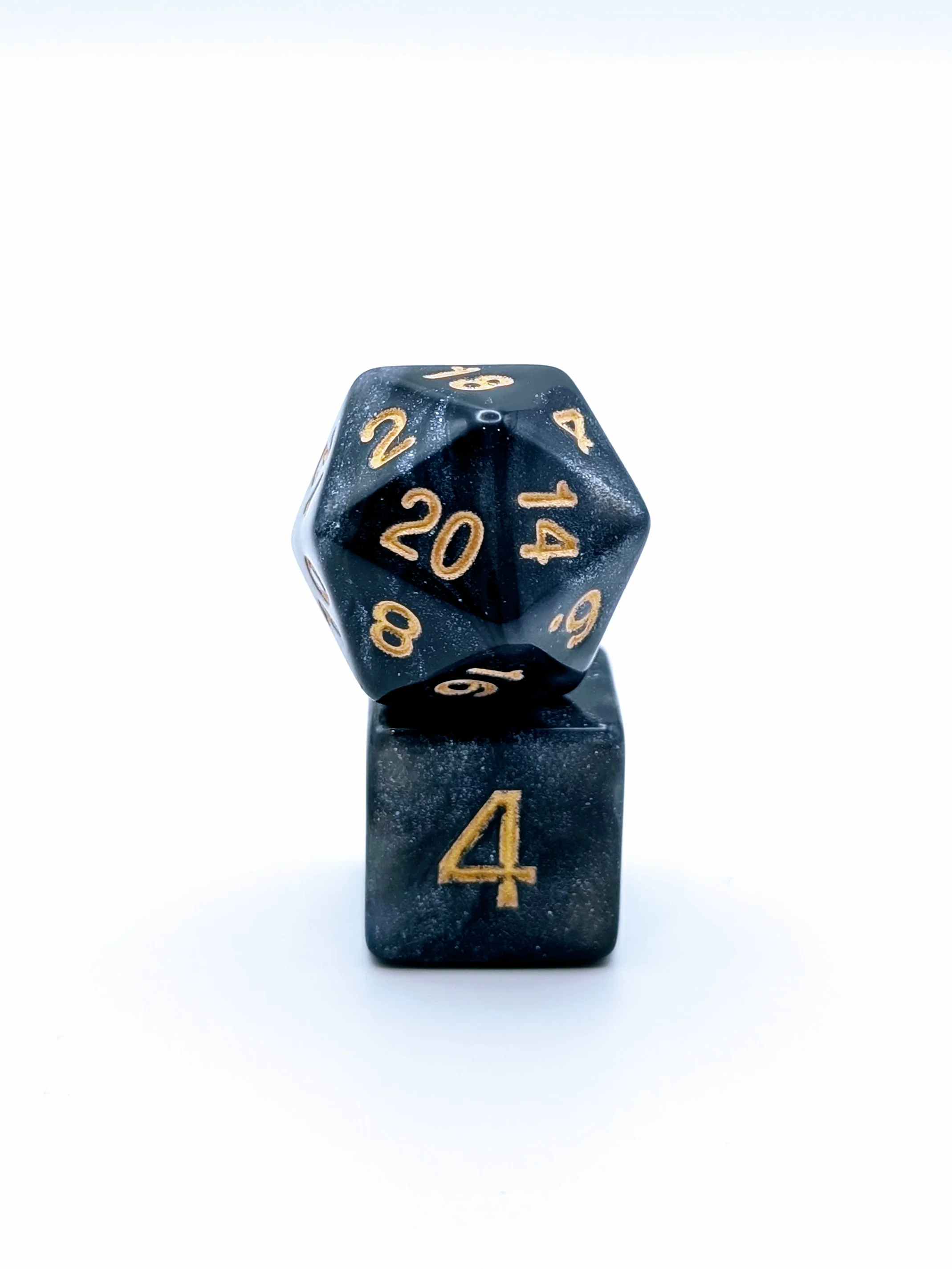 Stardust Shard- 7 Piece DnD Dice Set | Acrylic RPG Gaming Dice - Image 2
