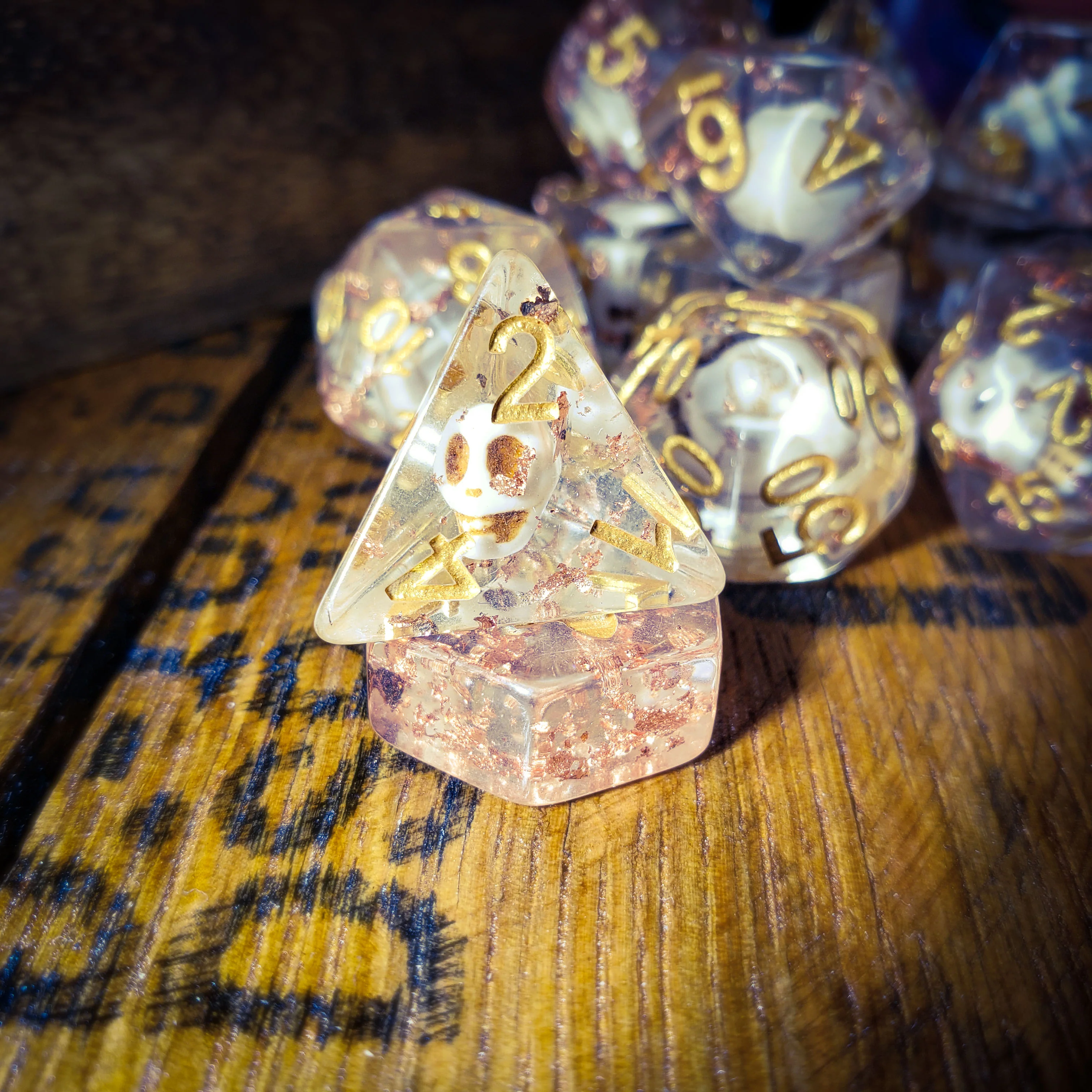 Swashbuckler - 14 Piece DnD Dice Set | Acrylic RPG Gaming Dice - Image 3