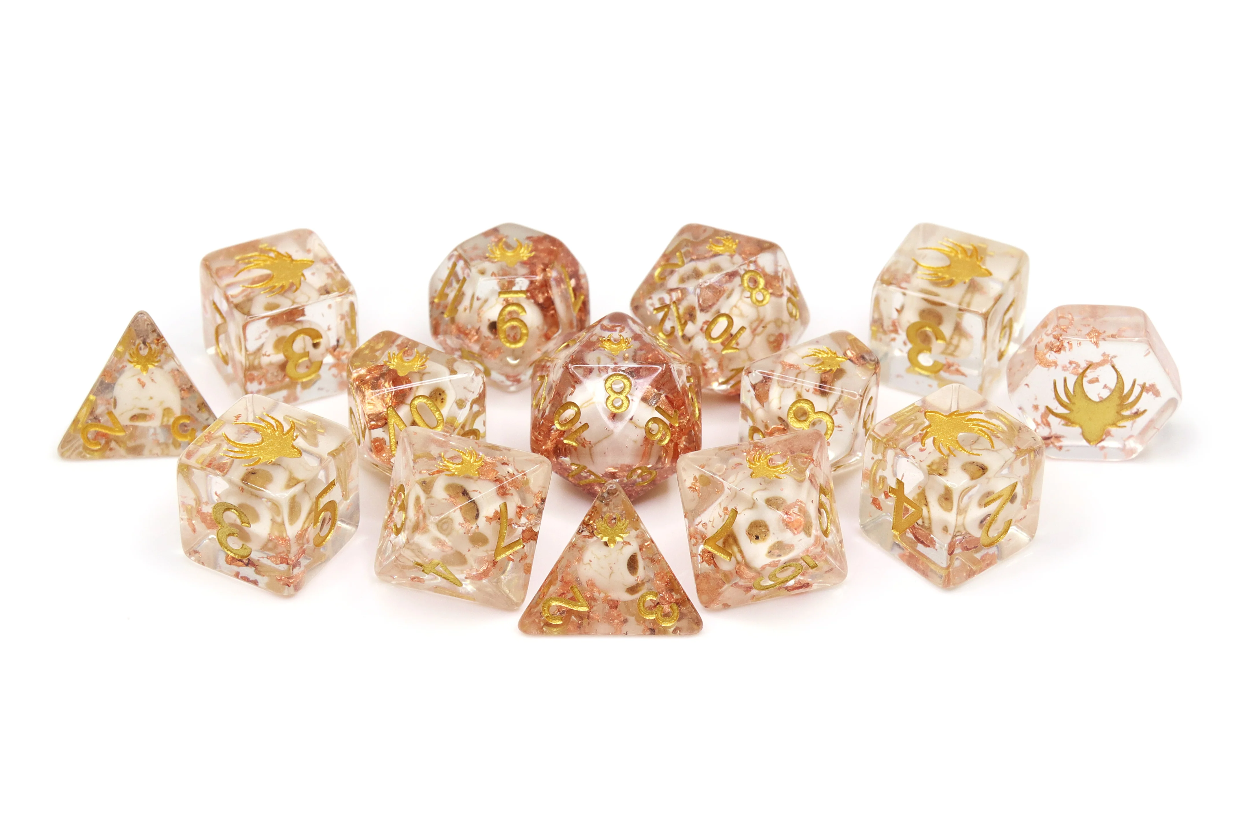 Swashbuckler - 14 Piece DnD Dice Set | Acrylic RPG Gaming Dice - Image 4