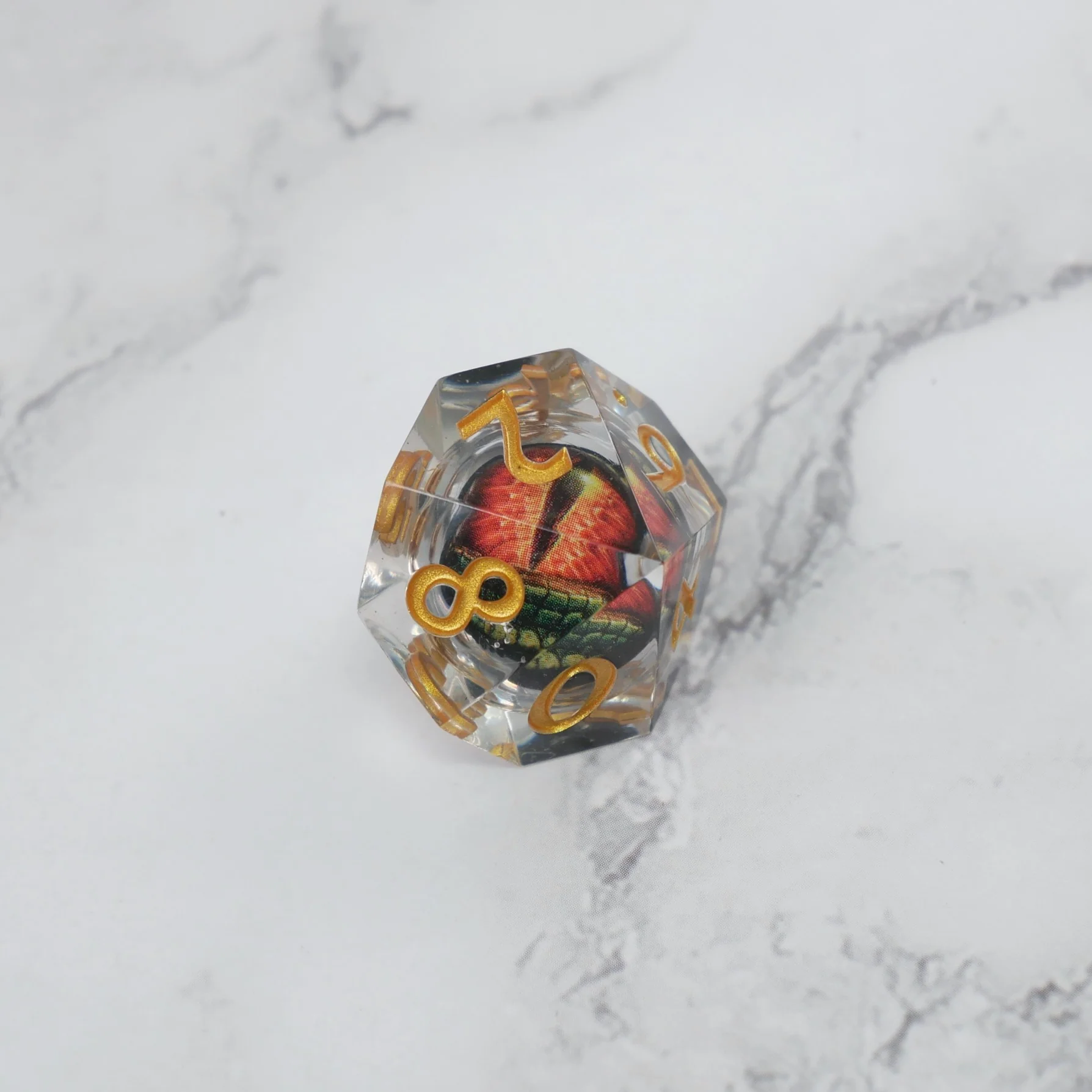 Xanathar's Eye |  7 Piece Moving Eye DnD Dice Set | Acrylic RPG Gaming Dice - Image 4